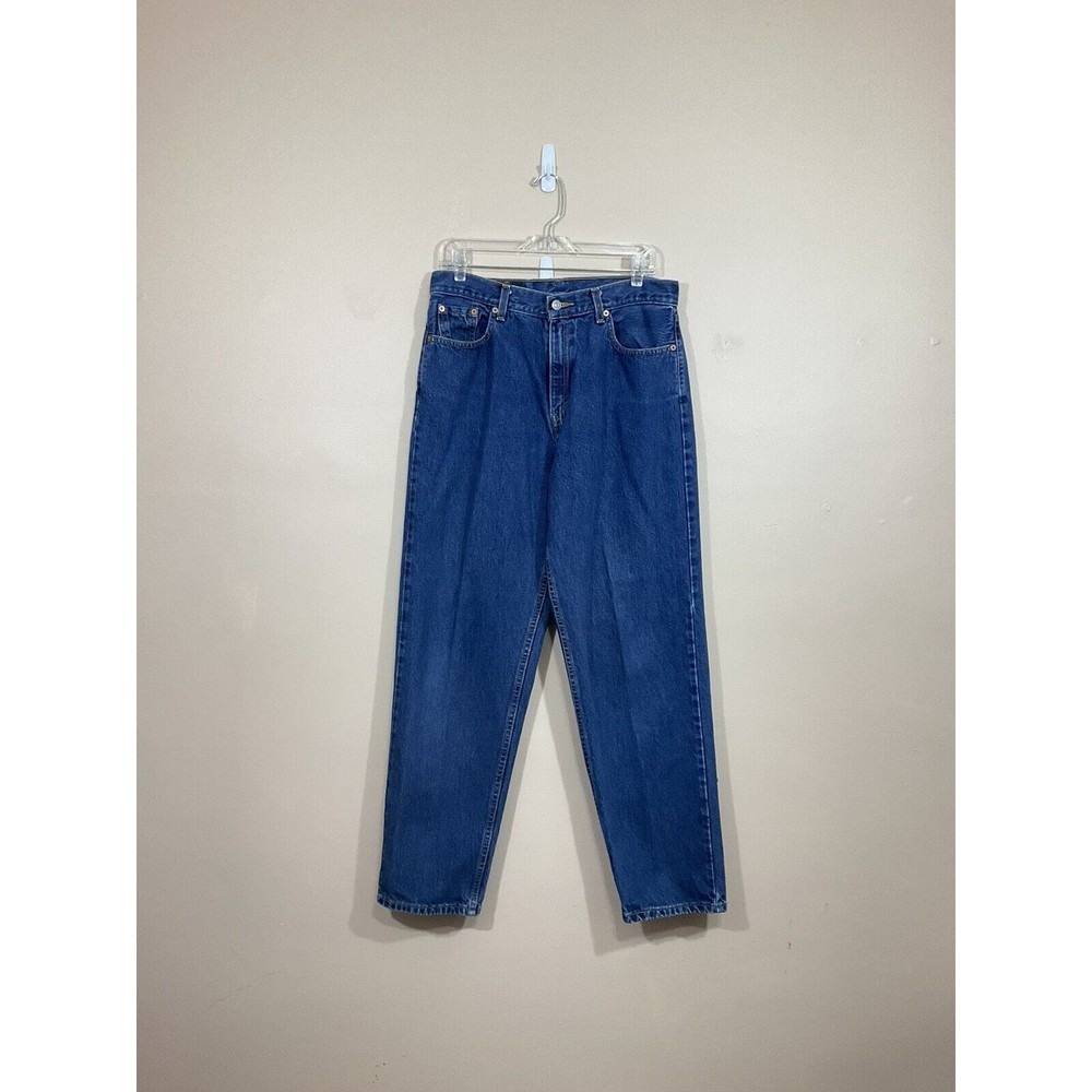 VTG Levis Womens 560 Loose Fit Straight Leg Jeans 12R 34x31 Blue Y2K High Waist